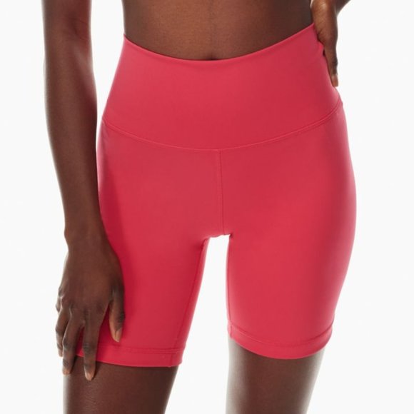 BNWT Aritzia Slick Hi-Rise Bike Shorts 7" in Hypno Pink (XS) - Picture 1 of 3